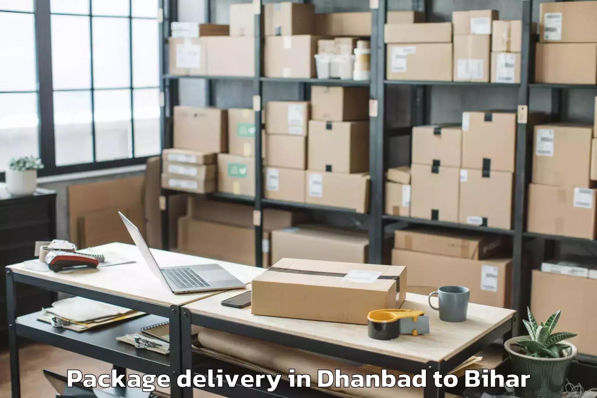 Easy Dhanbad to Barhiya Package Delivery Booking